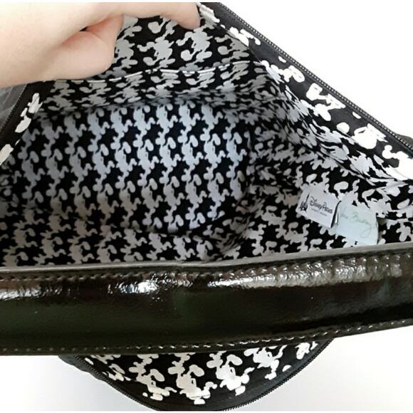 Vera Bradley Disney Mickey Mouse Microfiber Embroidered Black Bucket Bag Handbag - Picture 8 of 12